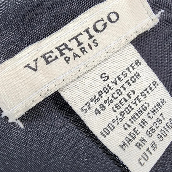 Vertigo Paris Womens Knee-length Trench Coat Size Small Black Accent Buttons - Picture 11 of 12